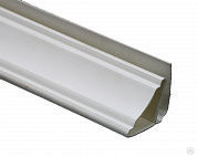 Плинтус потолочный 3м Белый (уп.30шт) Олимпия