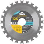 Диск пильный по дереву MOS 125 х 22,2 мм 22,2/20/16 мм 37620M