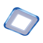 Светильник ИВО (ИПО), PULSAR, PPL-S WH/BL, LED-9-17w/4500K/IP20 230-890Lm, пластик, белый/синий