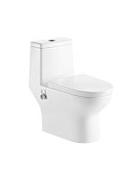 Монолит SM5004B со встронным биде, безободковый, сиденье ДП (с гофрой и подводкой)