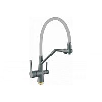 R603CY-5 Rainsberg Смеситель для кухни с гибк.изливом под фильтр на гайке d-35 ГРАФИТ СЕРЫЙ