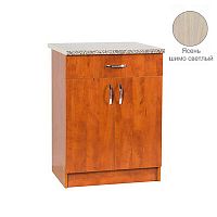 Рабочий стол 60 ясень шимо светлый с 1-м ящиком