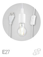 Светильник для растений ЭРА FITO-Holder E27 3 м с проводом и выключателем для фитоламп с цоколем Е27