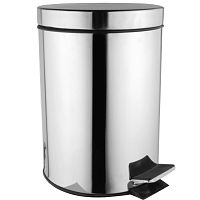 AZ-301-5L Мусорное ведро, с педалью 5л, хром