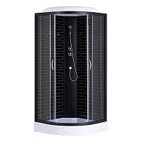 CS-6690-13FW Душевая кабина 90x90x215 см в компл. c низким поддоном 13см, бел.кирпич.узор