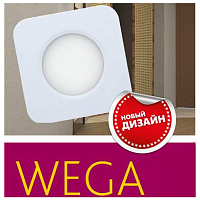 Светильник ИВО (ИПО), PULSAR, PPL-S WH/WH, LED-9-17w/4250K/IP20 230-890Lm, пластик/металл, белый