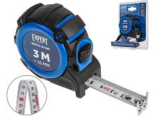 Рулетка EXPERT STARTUL 3 м х 16 мм Двойной зацеп, двойная шкала, магниты SE3012-0316M