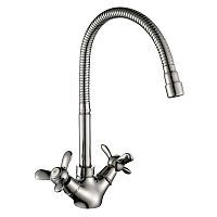 Смеситель Q02-75 д/кухни с гибким изливом, хром (12)