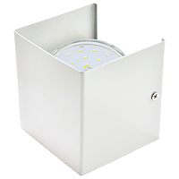 Ecola GX53-N51 св-к настенный бра 1xGX53 матовый белый 100x100x90 (кратно 2!) FQN51FECB
