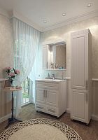 70 Зеркало-шкаф "Paradiz 70 №2" белое дерево