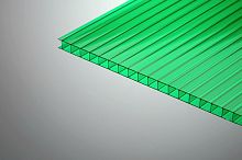 Сотовый поликарбонат изумрудный 12мх2,1мх6мм