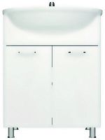 Подстолье Омега 650 (2 двери) белый под умывальник Лагуна 65 Gota Rocio