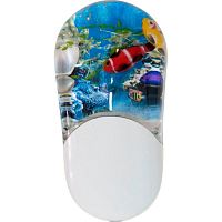 Ночник 230В. LED, "Океан FN1020", Feron, пластик, белый, арт. Х006710