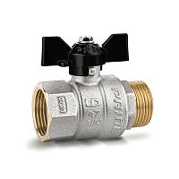Кран шаровой муфта/резьба полнопроходной (бабочка) LD Pride 3/4"