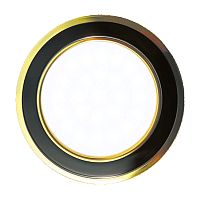 Светильник ИПО, PULSAR, SBL-R WH/GD+BK, LED-13w GХ53, металл, золото+черный хром