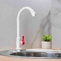 МОНО смеситель PL (белый маховик)