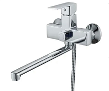 A1063 ALOUTE  Смеситель для ванны одноручковый c L-изливом, Ø35, (AL), хром