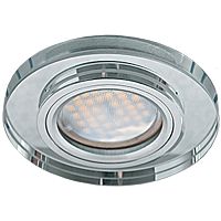Светильник ИВО, Ecola, DL1650 СН/СН, LED-6w Е14 R50, стекло/металл, хром/хром