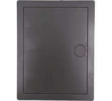 Люк-дверца ревизионная пластик, 150х150 мм, с нажимным замком "PUSH", серый, Viento