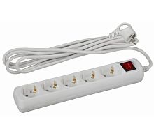 Удлинитель U-5es-3m ЭРА с заземл. 3х1мм2, с выкл. 5гн 3м