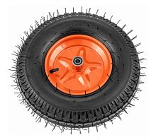 Колесо пневм. усилен. шина 8PR, 4.00-8 D400мм, подш. внут. диам. 12мм, длина оси 90мм// Palisad