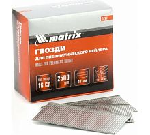 Гвоздь для нейлера MATRIX 16GA 1,6х1,4х40 мм 2500 шт 57611