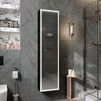 Зеркальный шкаф MIXLINE "Мадрид" 400*1600 (ШВ) универсал., сенсорный выкл., светодиодная подсв. БЕЛЫ