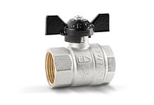 Кран шаровой муфтовый полнопроходной (бабочка) LD Pride 1" (12)