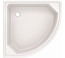 Поддон стальной 70х70х12  полукруглый  (BLB)