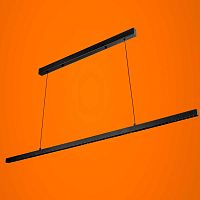 Светильник подвесной PFL-102 36W 4000K линзованный рассеиватель, черный тм iSvet