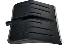 Лопата для снега , 430х440 мм, Метелица, черная оц/пл