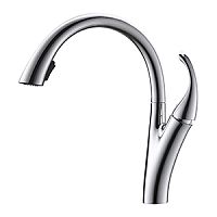 ВЫВОД. НЕ ЗАКАЗЫВАТЬ Смеситель для кухни "Thermofix" (латунь, с вытяжной лейкой, хром) (TF180-07)