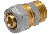 Соединитель мет.пласт. 16*1/2" ц/ш 