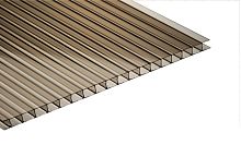 Сотовый поликарбонат бронза (серый) 12мх2,1мх8мм