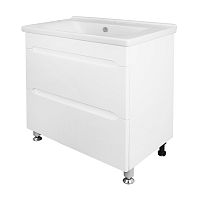 Комплект Тумба Арфа 80/2Н 800*850*435 без подсветки напольная с раковиной Миранда 80