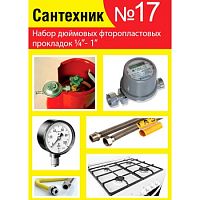 Рем.набор "Сантехник" №17 (фторопластовые прокладки  1/4"-1")