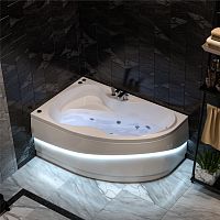 Ванна акриловая 160*100 белая Ливадия MIRSANT "Premium" левая + каркас + панель