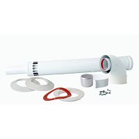 Комплект дымохода коакс. универсал. ПРОК 60/100 (750мм) Антилёд(80)