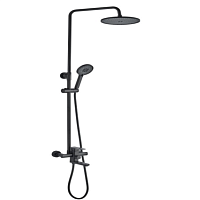 R9004H-1 Rainsberg Душевая стойка одноручковая, Ø35, (Zn), ЧЕРНЫЙ