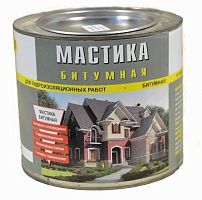 Мастика резино-битумная 2кг (банка) ЛОНТРЕК