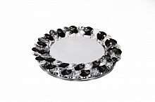 Светильник ИВО, LBT, WH+ВК/CH, LED-13w GX53, стекло/металл, декор.прозрач.+черный/хром