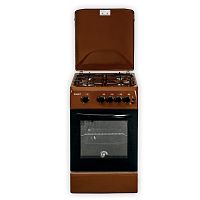 Газ. плита  Kraft KF-FSK5403AGBR 4-х конф. рабочая поверхность эмаль, объем духовки 58л, автоподжиг,