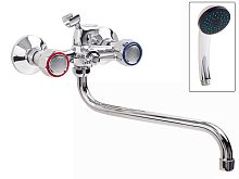 AQUAMIX  NEW 143-MASTER D смеситель д/ванны двуручк(12шт/ящ)