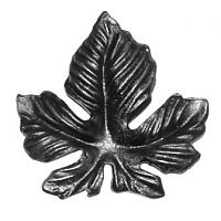 Лист h95хb95мм, литьё, лист винограда, арт. 1160