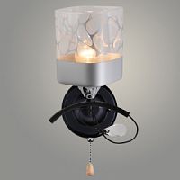 Бра ХА1517В/1W ВК+CR черный/хром 1х60W Е27 h240, HN23