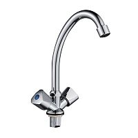 Смеситель д/кухни с 2-мя рукоятками с высоким изливом, креп. гайка G096310 Ronda GOTA ROCIO® 1/10