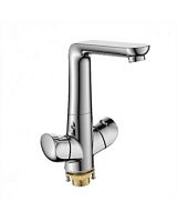 T7213. Кухонный смеситель на гайке, хром, латунь