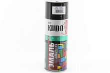 Эмаль универсальная алкидная черная глянцевая 520мл. 9005 KUDO