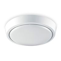 Светильник ИПО, Marella, SBL-R WH/WH, LED-12w/6400K/IP44 1120Lm, пластик, белый/белый