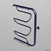 Полотенцесушитель Фокстрот, с полкой, 50х60х1", нержавеющая сталь, с креплением, Aquater, Лиана